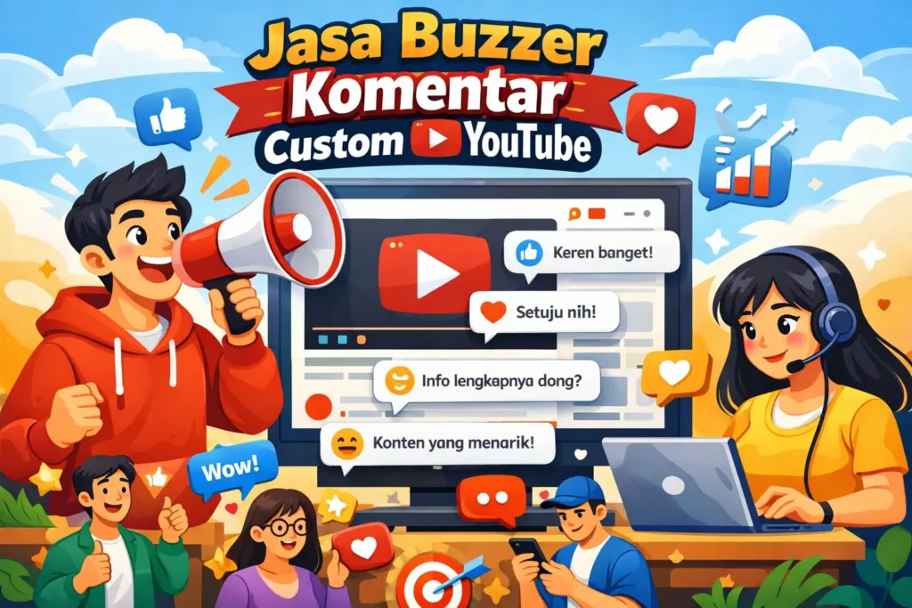Jasa Buzzer Komentar Custom Youtube