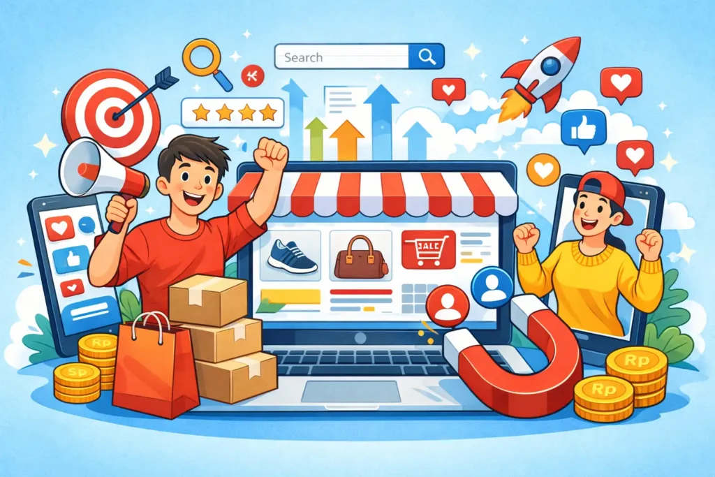 Cara agar marketplace ramai dikunjungi